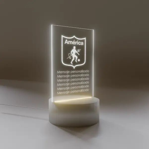 Lámpara Base Led Personalizable Escudo America de Cali