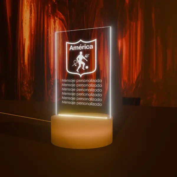 Lámpara Base Led Personalizable Escudo America de Cali - Image 2