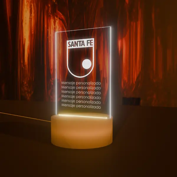 Lámpara Base Led Personalizable Escudo Independiente Santafe - Image 4
