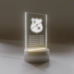 Lámpara Base Led Personalizable Escudo Independiente Medellin