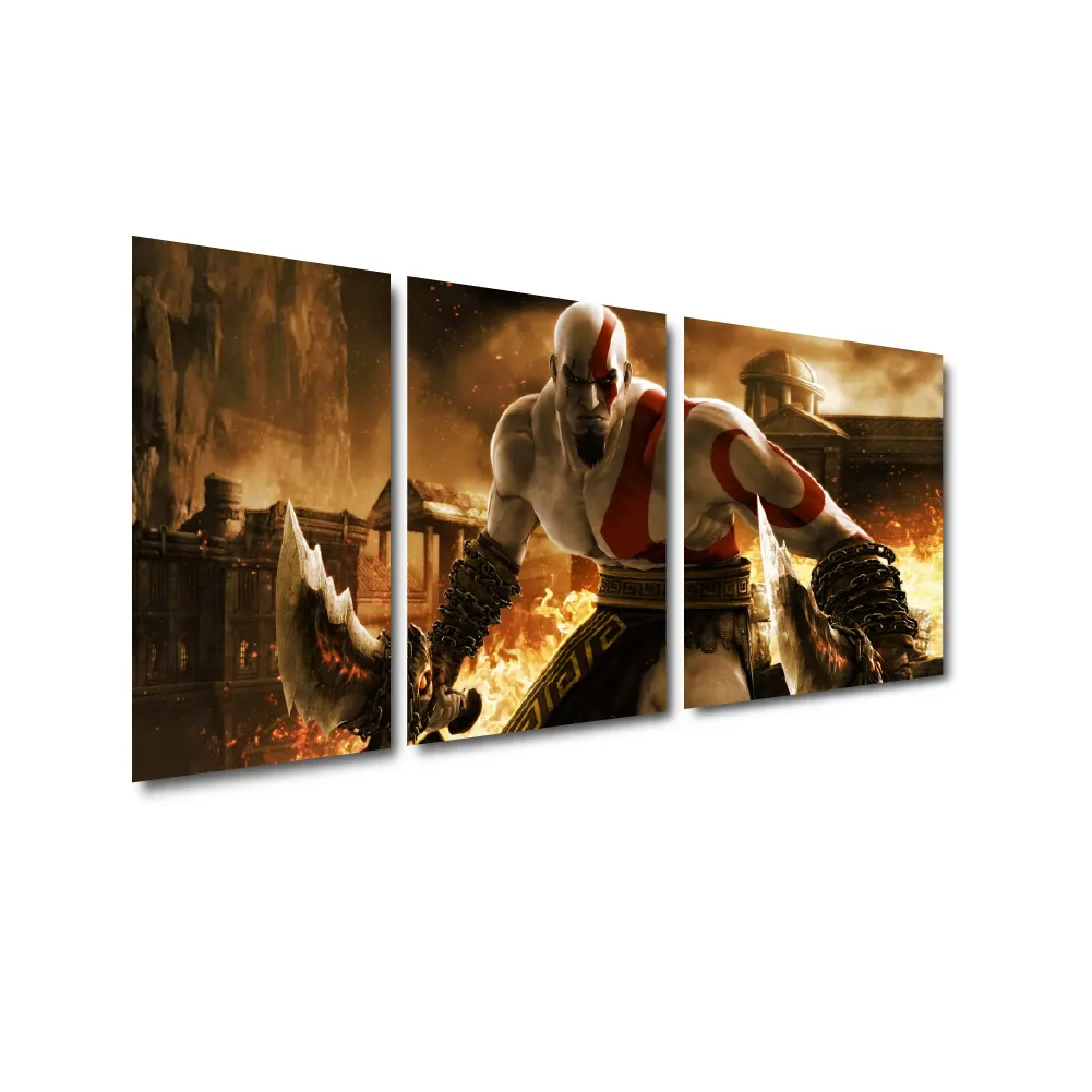 Cuadro Triptico Decorativo God of War Dideco DIDCUTRIP-V10 - Image 2