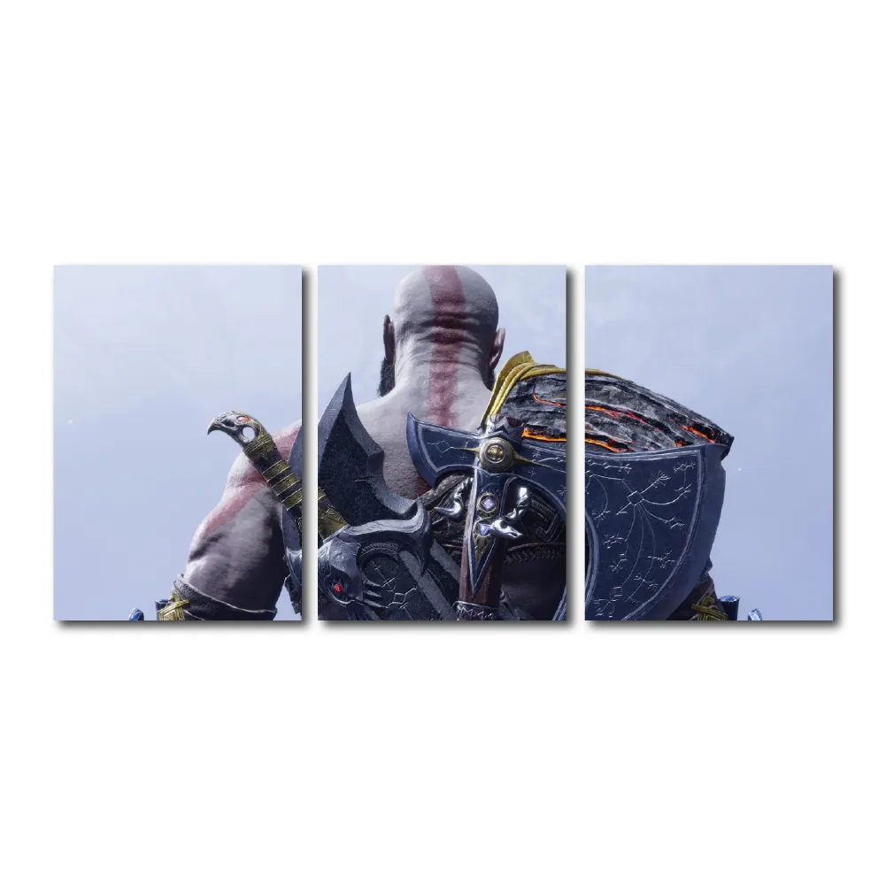 Cuadro Triptico Decorativo God of War Dideco DIDCUTRIP-V11