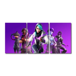 Cuadro Triptico Decorativo Fortnite Dideco DIDCUTRIP-V13