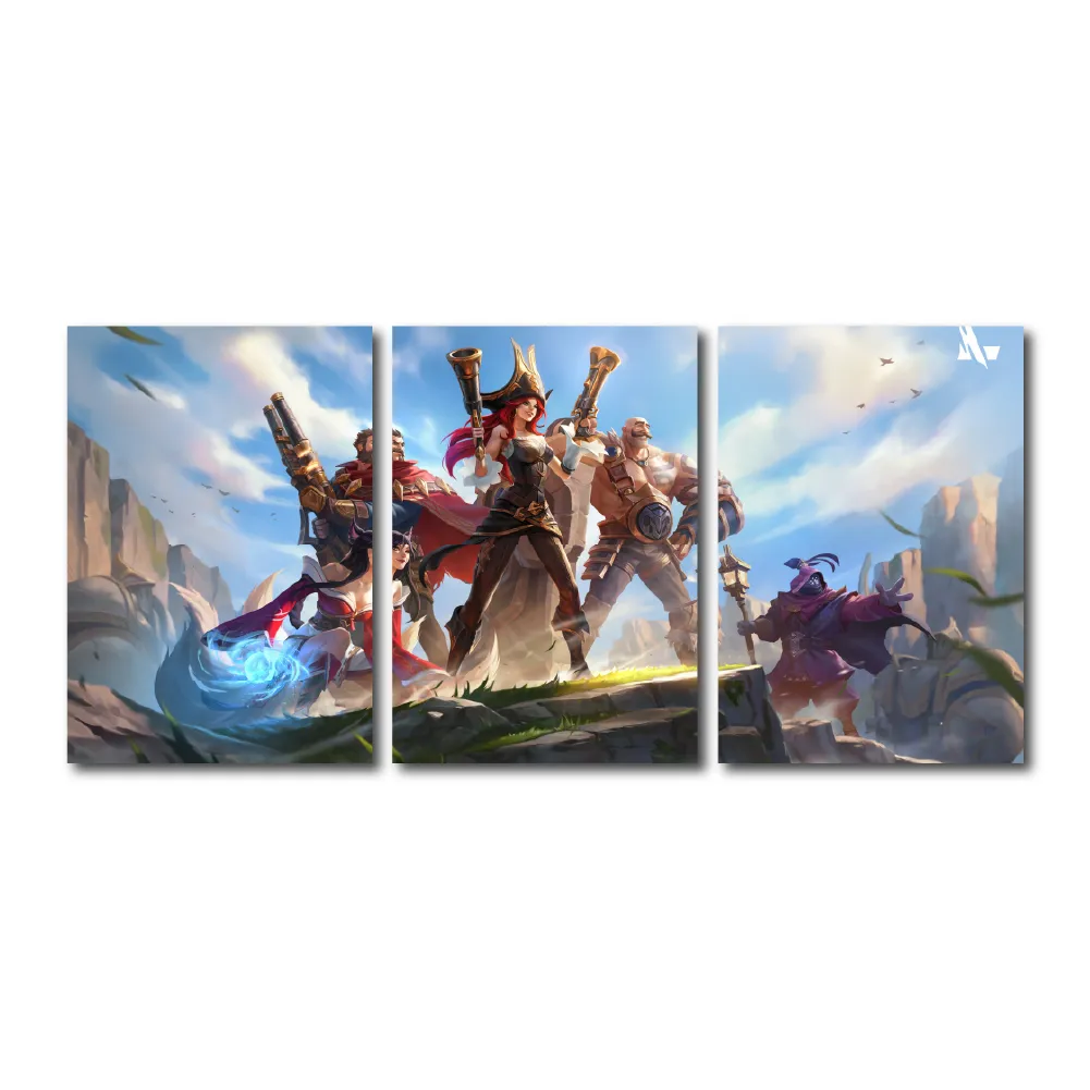 Cuadro Triptico Decorativo Fortnite Dideco DIDCUTRIP-V15