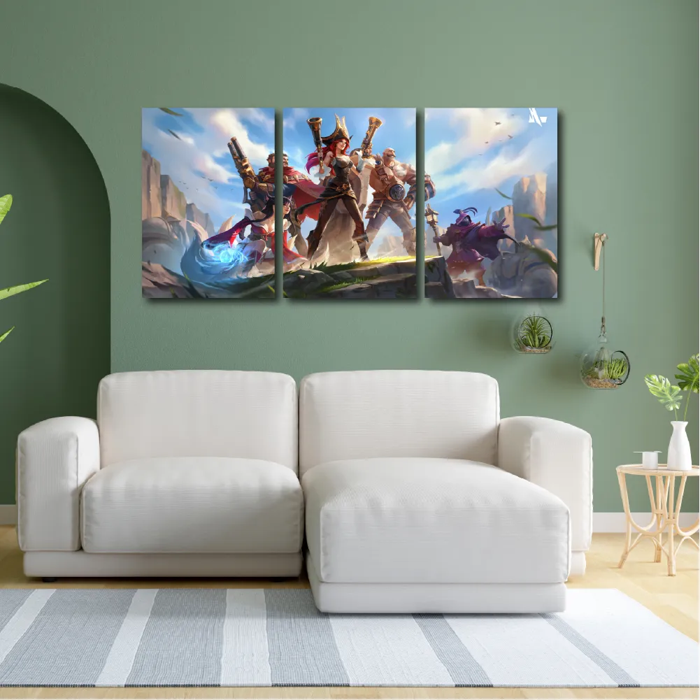 Cuadro Triptico Decorativo Fortnite Dideco DIDCUTRIP-V15 - Image 3