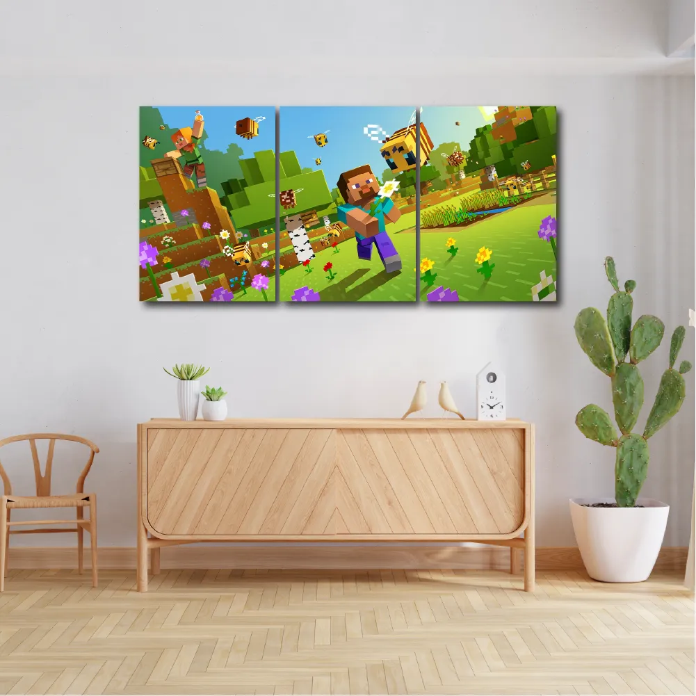 Cuadro Triptico Decorativo Minecraft Dideco DIDCUTRIP-V16 - Image 4