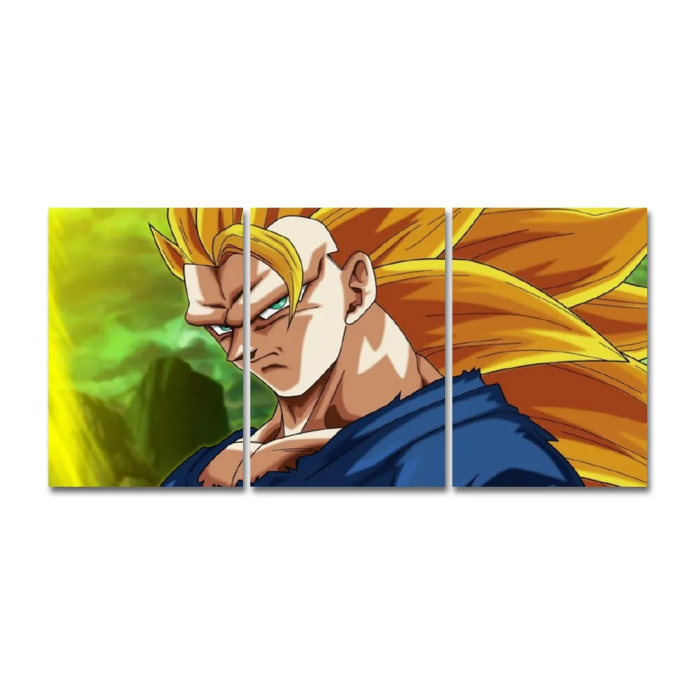 Cuadro Triptico Decorativo Goku Dideco DIDCUTRIP-V5