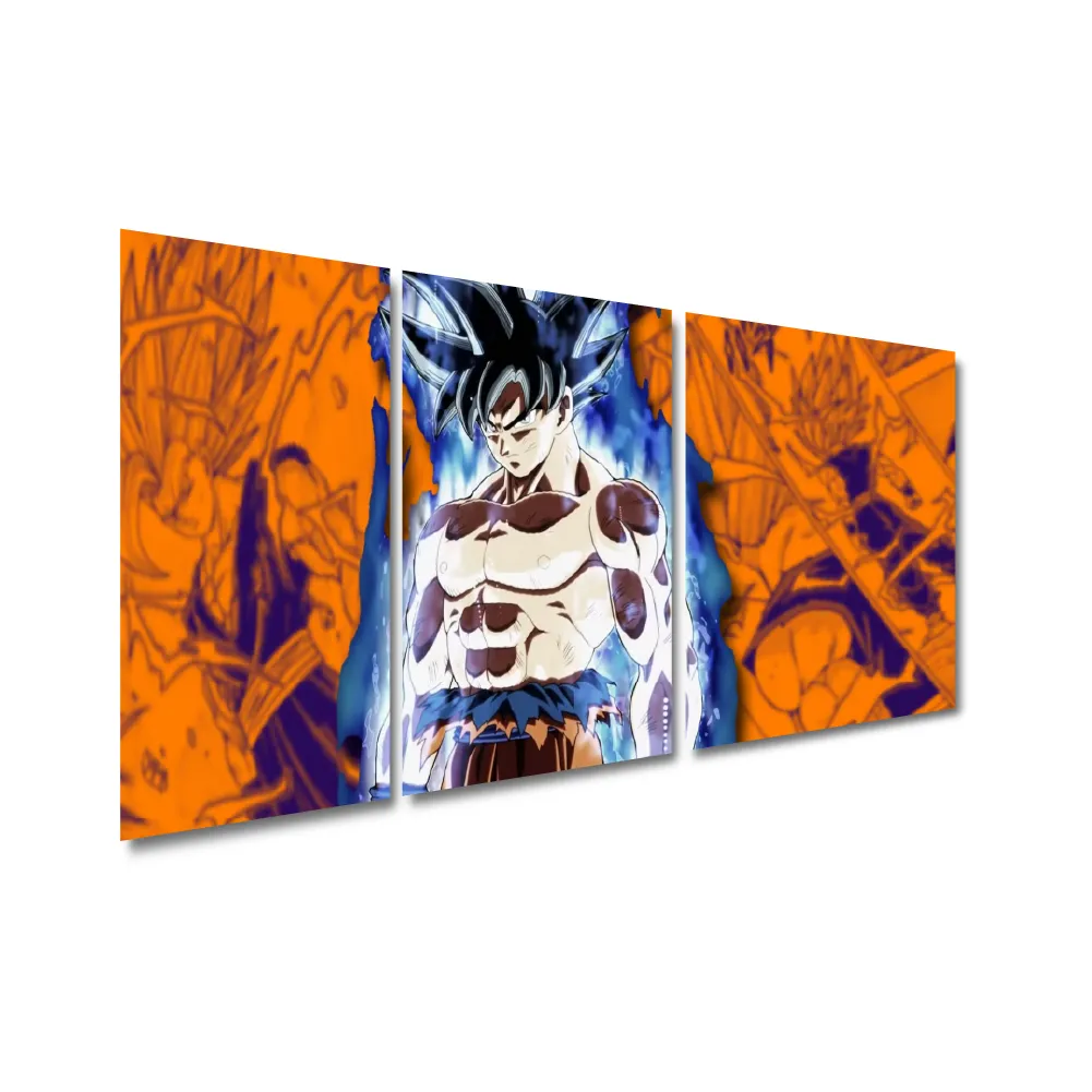 Cuadro Triptico Decorativo Goku Dideco DIDCUTRIP-V6 - Image 2