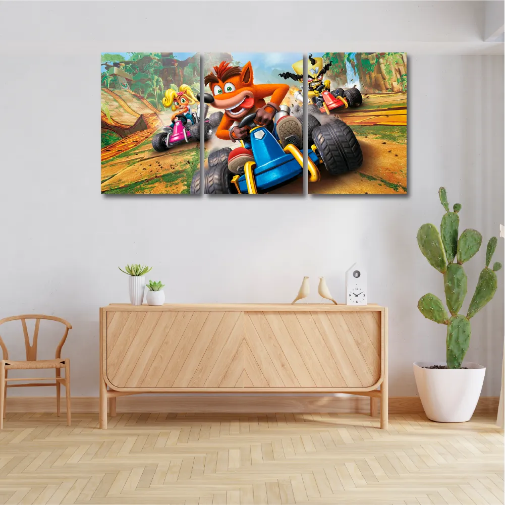 Cuadro Triptico Decorativo Crash Bandicot DIDCUTRIP-V7 - Image 4