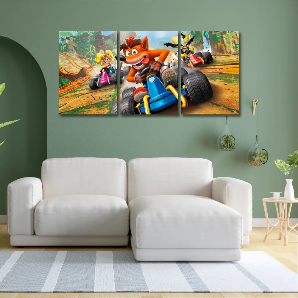 Cuadro Triptico Decorativo Crash Bandicot DIDCUTRIP-V7 - Image 3