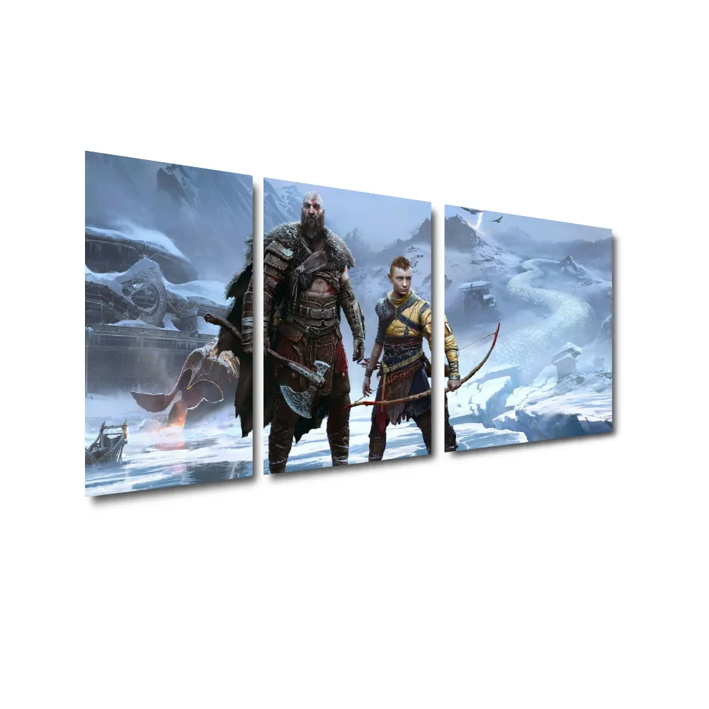 Cuadro Triptico Decorativo God of War Dideco DIDCUTRIP-V8 - Image 2