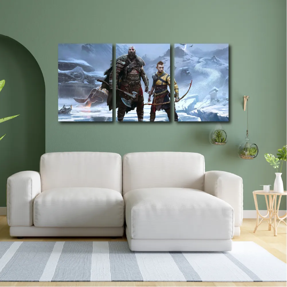 Cuadro Triptico Decorativo God of War Dideco DIDCUTRIP-V8 - Image 3