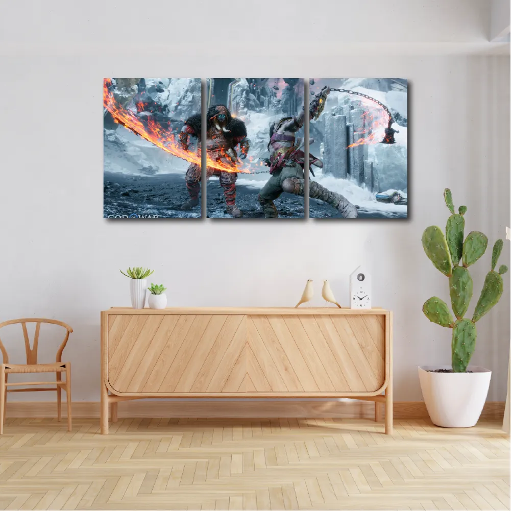 Cuadro Triptico Decorativo God of War Dideco DIDCUTRIP-V9 - Image 4