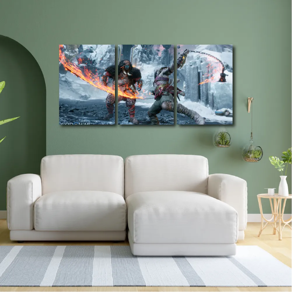 Cuadro Triptico Decorativo God of War Dideco DIDCUTRIP-V9 - Image 3