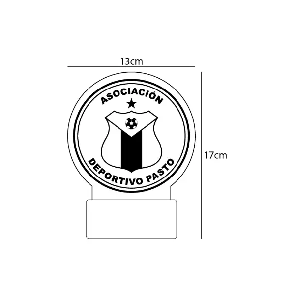 Lampara Base Led Escudo Deportivo Pasto V254 - Image 2