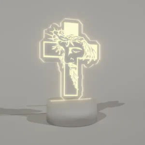 Lampara Base Led Jesuscristo en Cruz V257