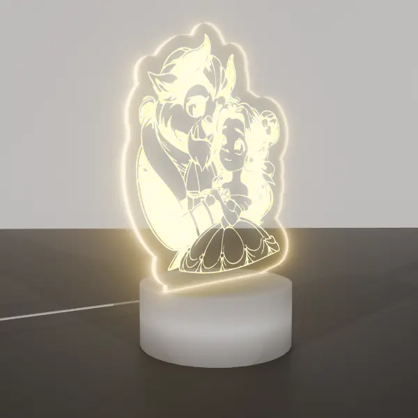 Lampara Base Led La Bella y La Bestia V309