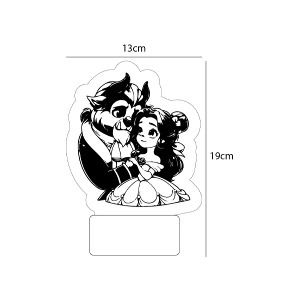 Lampara Base Led La Bella y La Bestia V309 - Image 2