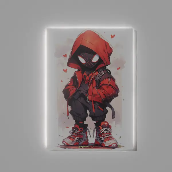 Cuadro Decorativo Con Luces Spiderman V312