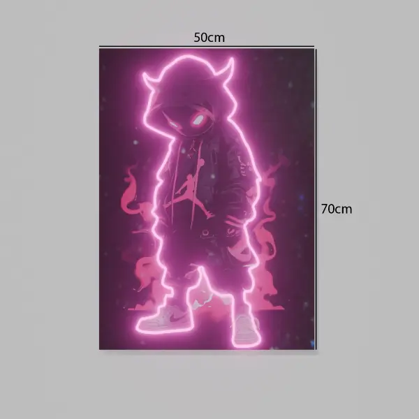 Cuadro Decorativo Con Luces Estilo Urbano V313 - Image 8