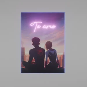 Cuadro Decorativo con Luces Sipderman V318