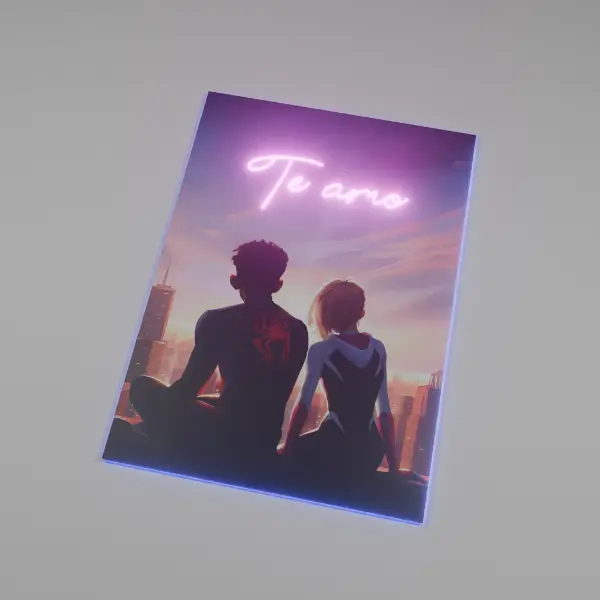 Cuadro Decorativo con Luces Sipderman V318 - Image 2