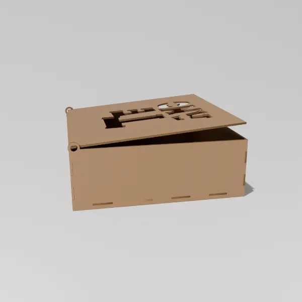 Cofre Caja Mensaje Te Amo en MDF V321 - Image 7