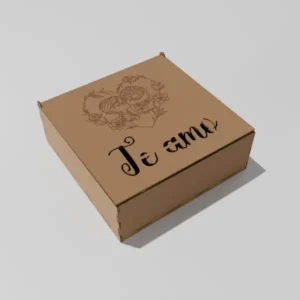 Cofre Caja Mensaje Te Amo, UP en MDF V322