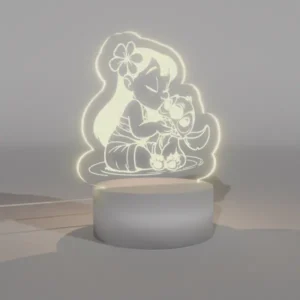 Lampara Base Led Lilo y Stitch V329