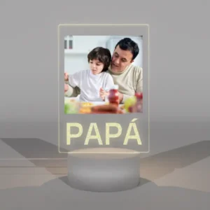 Lámpara Base Led Imagen Personalizable Papá V339