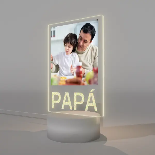 Lámpara Base Led Imagen Personalizable Papá V339 - Image 2