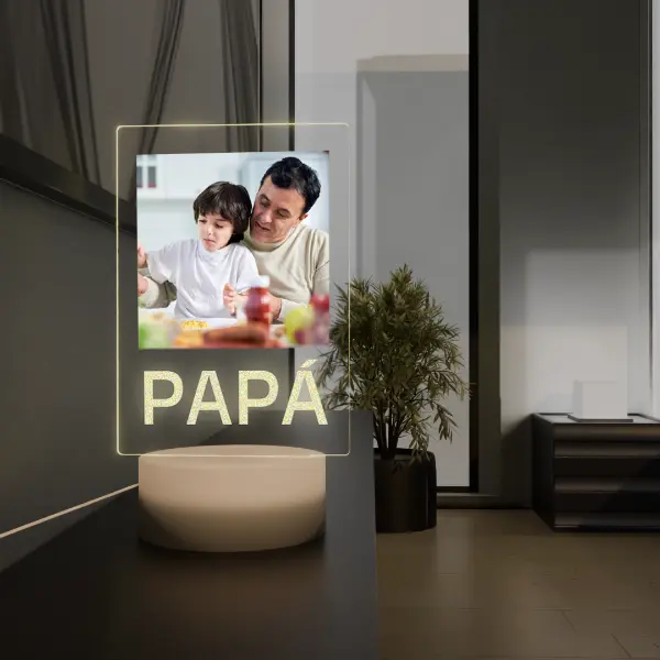 Lámpara Base Led Imagen Personalizable Papá V339 - Image 5