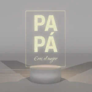Lámpara Base Led Mensaje Papá V340