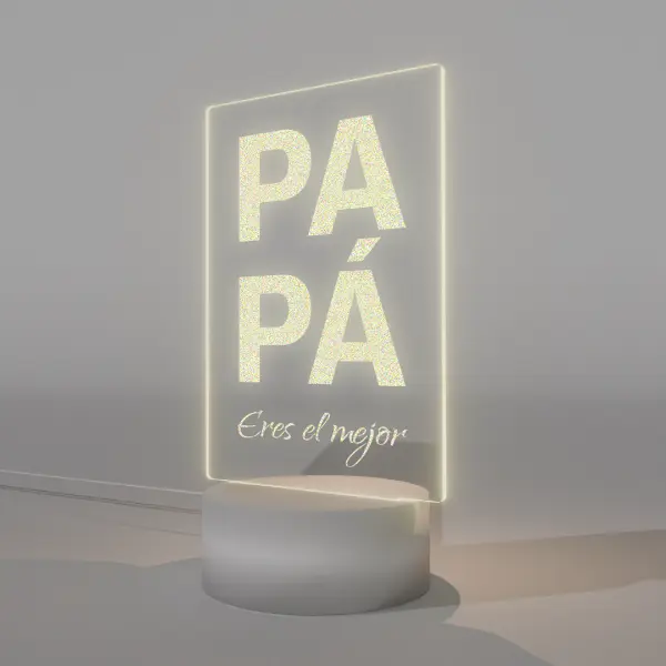 Lámpara Base Led Mensaje Papá V340 - Image 2