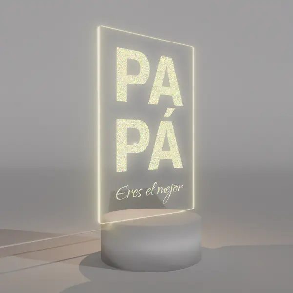 Lámpara Base Led Mensaje Papá V340 - Image 3