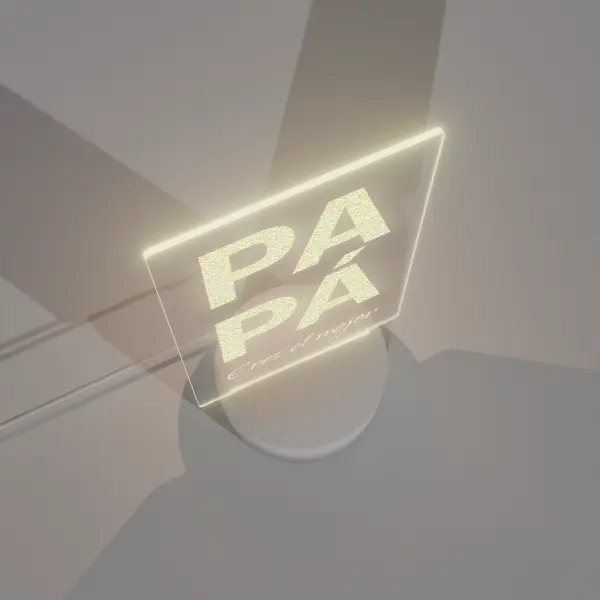 Lámpara Base Led Mensaje Papá V340 - Image 4