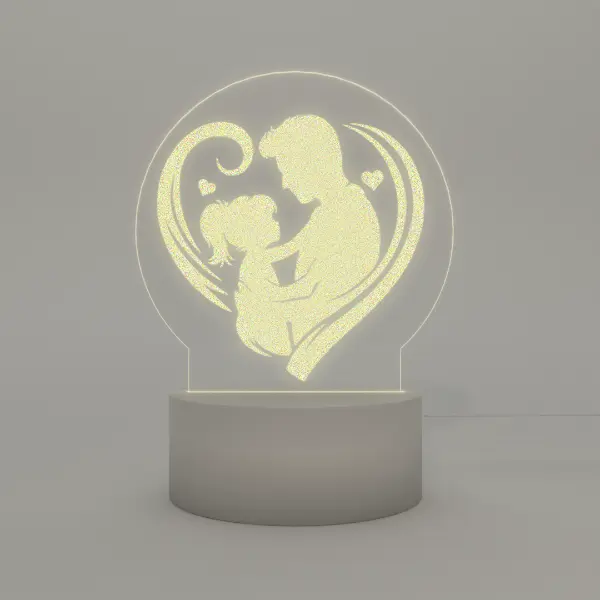 Lámpara Base Led Papá e Hija V341