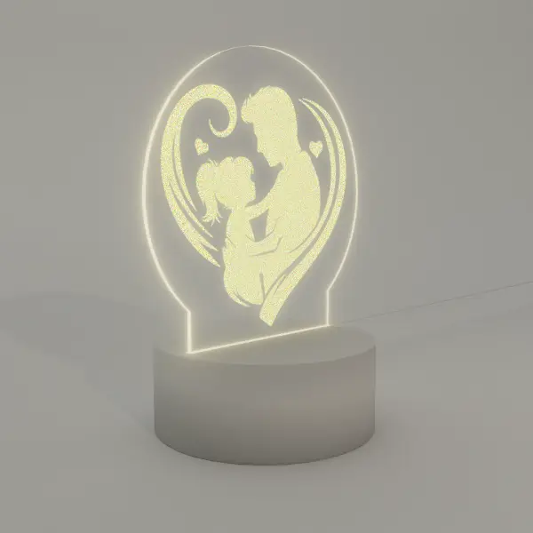 Lámpara Base Led Papá e Hija V341 - Image 3