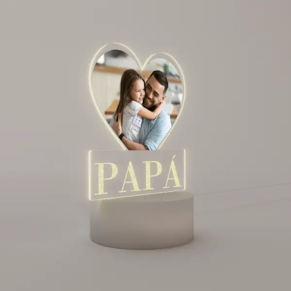 Lámpara Base Led Imagen Personalizable Papá V343 - Image 3