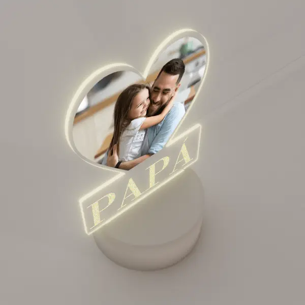 Lámpara Base Led Imagen Personalizable Papá V343 - Image 4