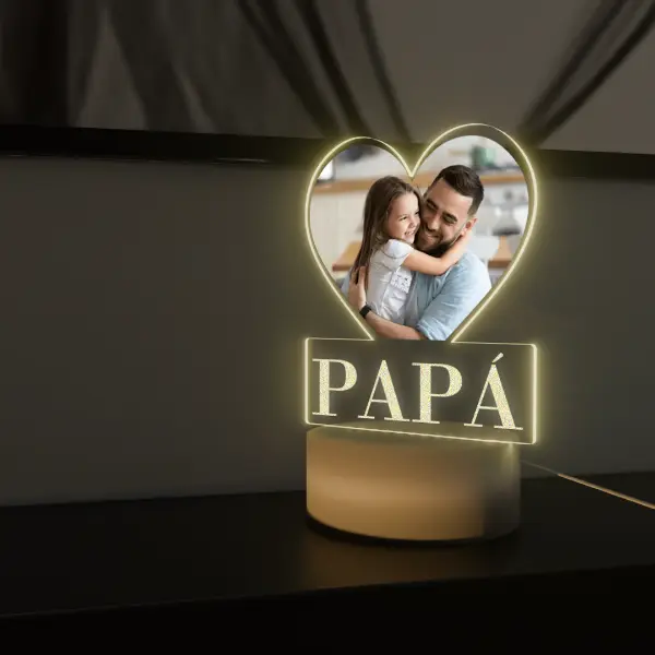 Lámpara Base Led Imagen Personalizable Papá V343 - Image 5