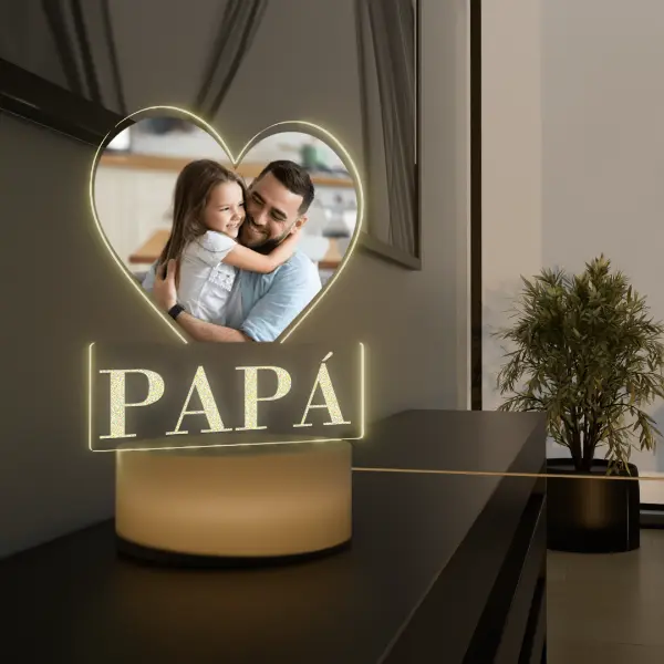 Lámpara Base Led Imagen Personalizable Papá V343 - Image 6